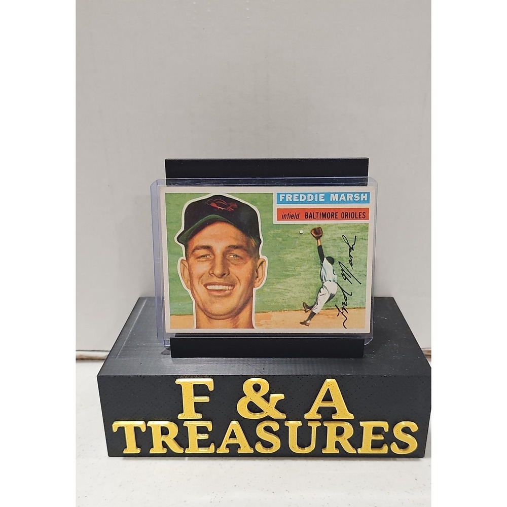 1956 Topps - Fred Marsh #23 White Back